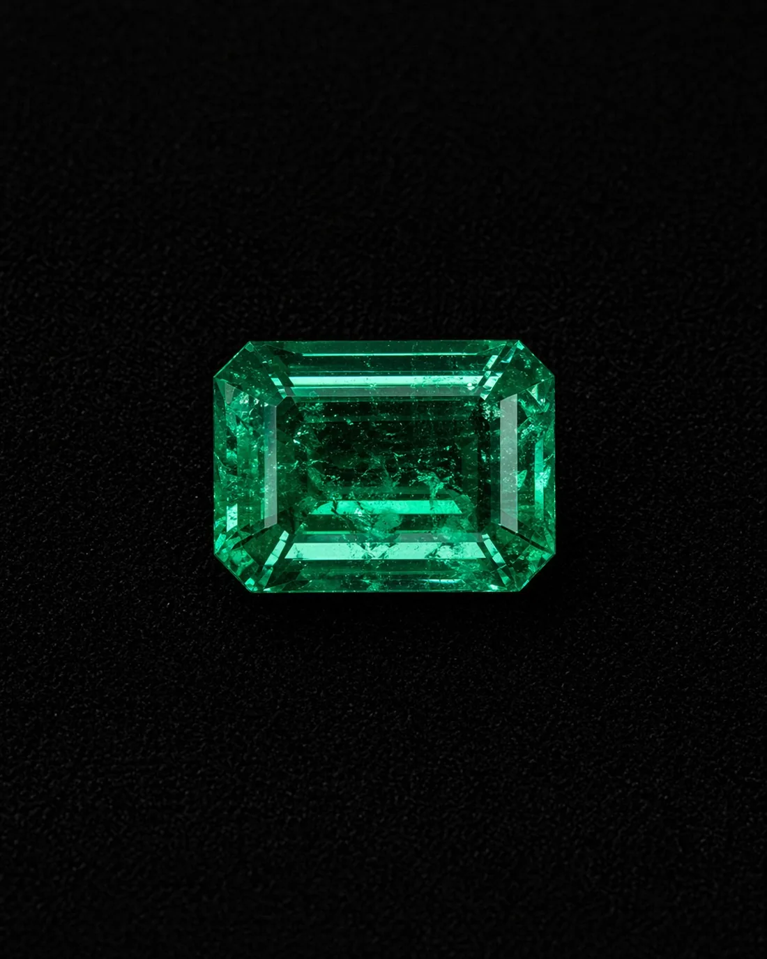 Untreated Muzo emerald — the stone that asks for gentler care